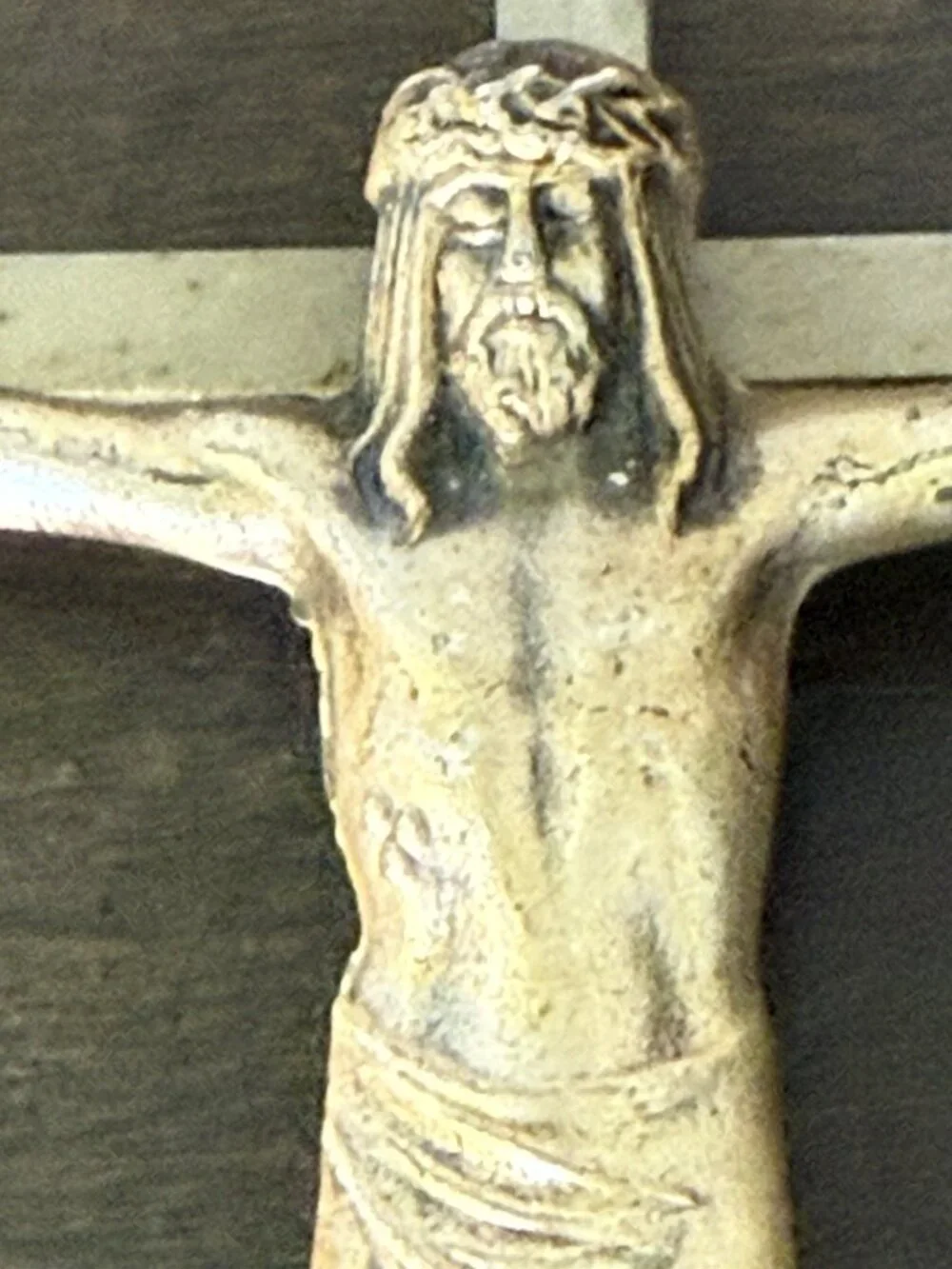 Vintage INRI Brass Crucifix Cross Wall Hanging Jesus Christ Religious 10